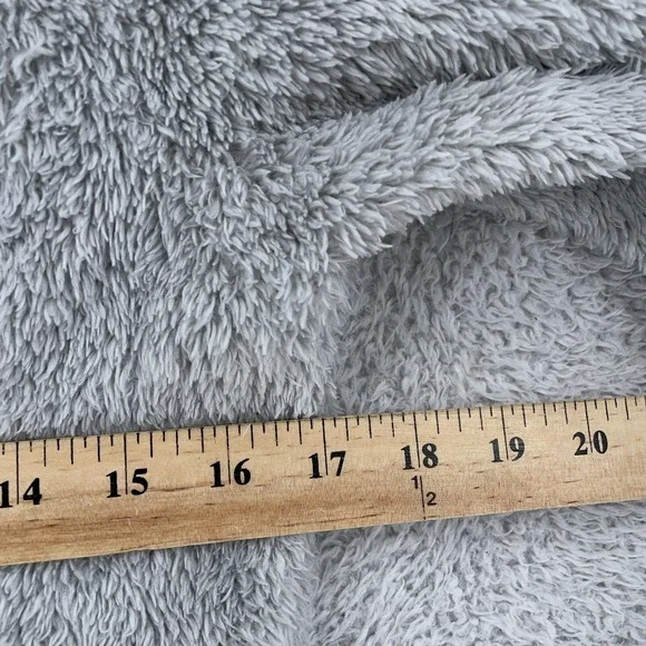 Patagonia Los Gatos 1/4-Zip Pullover Women Small Gray Sherpa Soft Warm High Pile - Picture 4 of 9